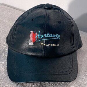 Vintage Black Leather Hartwell Oilfield Hat